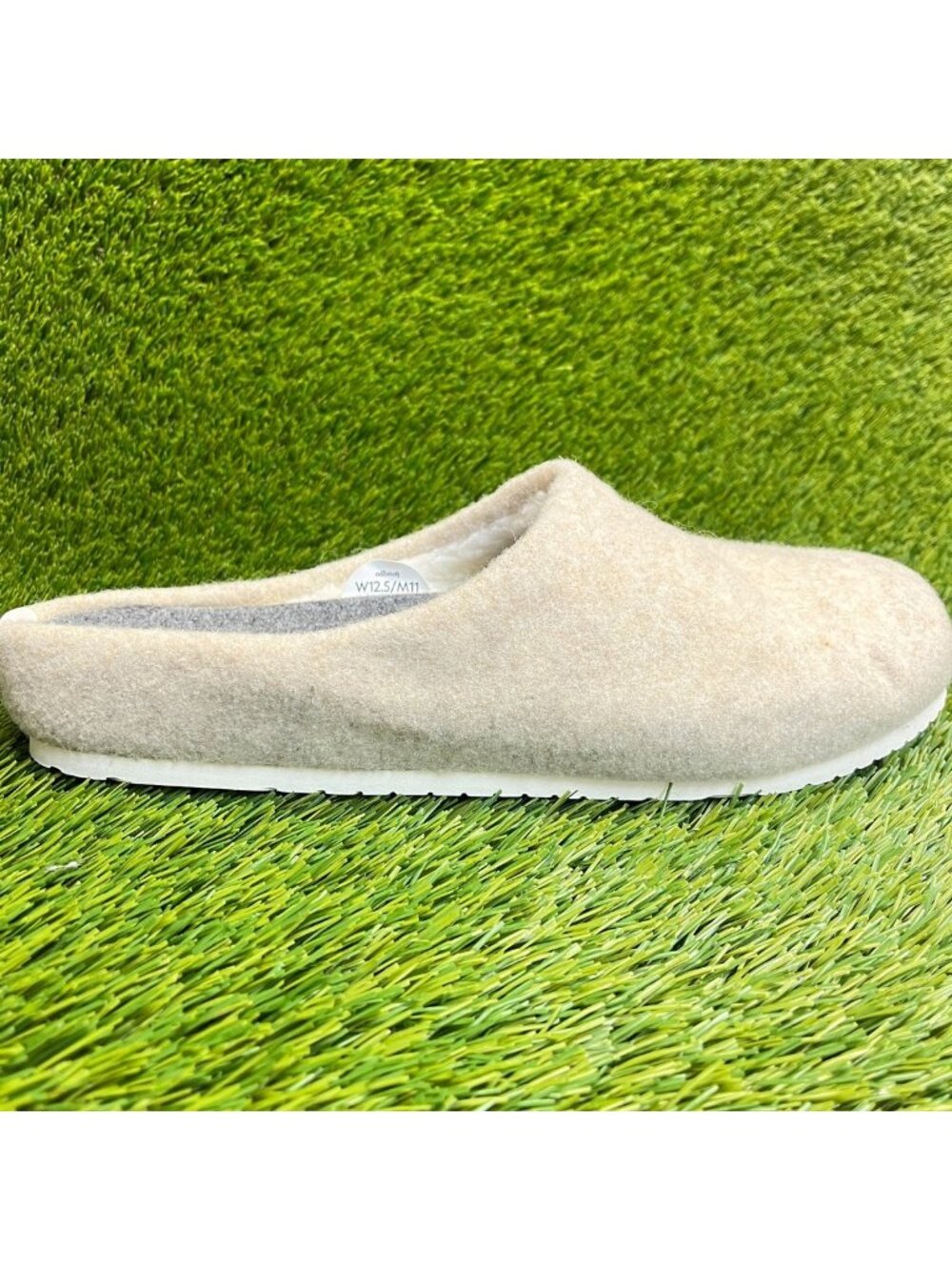 Allbirds Wool Slipper Fluff Mens Size 11 Cream Casual Comfort Slip On Shoes